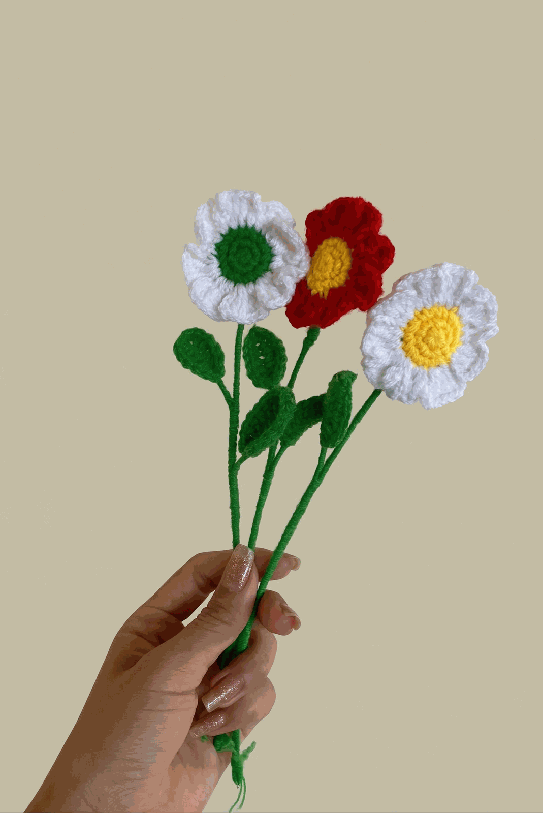 Crochet flower bouquet